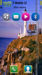 Nature Lighthouse tema screenshot