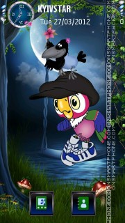 Funny birds tema screenshot