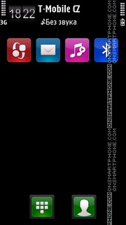 Plain black v3 tema screenshot