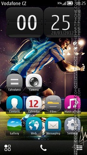 Messi theme screenshot