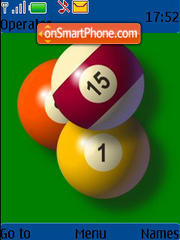 Pool Balls 01 tema screenshot