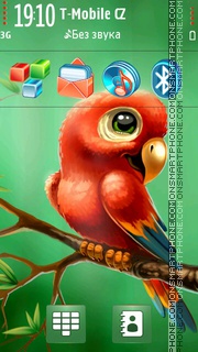 Red Parrot v2 tema screenshot