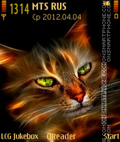 Скриншот темы Orange Cat