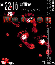 Black Redish tema screenshot