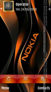 Скриншот темы Nokia Orange