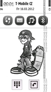 Skaterboy tema screenshot