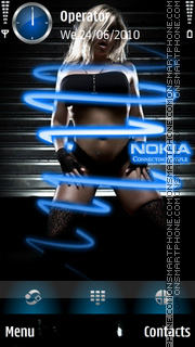 Скриншот темы Nokia Girl