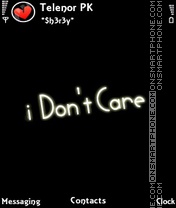 I dont care tema screenshot