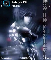 Скриншот темы Ghost in shell