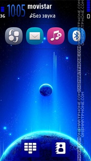 Theme blue planet Theme-Screenshot