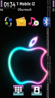 Colorful Apple es el tema de pantalla