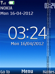 Flow Clock tema screenshot