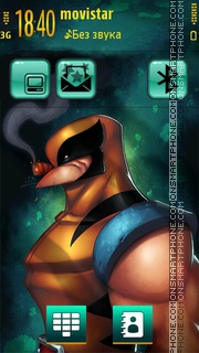 X-men wolverine tema screenshot