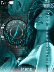 Blue Clock theme screenshot