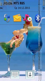 Summer Cocktail 01 tema screenshot