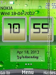 Nature Flip Clock theme screenshot