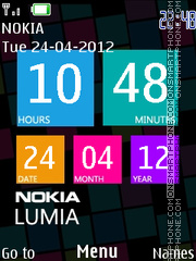 Скриншот темы Nokia Lumia