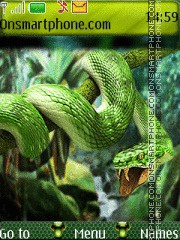 Green Snake 05 tema screenshot