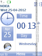 Facebook clock theme Theme-Screenshot