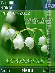 White Drops tema screenshot