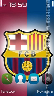 Скриншот темы FC Barcelona