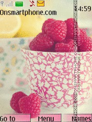 Yummy Raspberry es el tema de pantalla