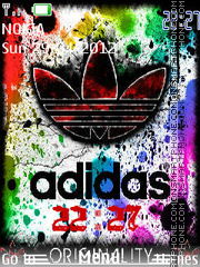 Adidas Clock tema screenshot