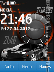 Car Dual Clock 01 theme screenshot