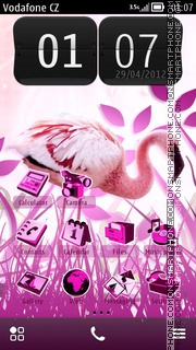 Capture d'écran Flamingo 02 thème