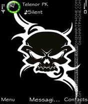 Black Skull tema screenshot