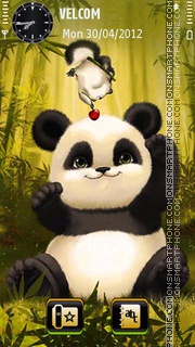 Panda es el tema de pantalla