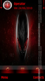 Скриншот темы Alienware Red