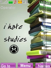 I hate studies es el tema de pantalla
