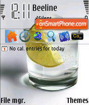 Lime In Glass theme screenshot