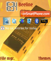 Gold 01 tema screenshot