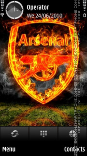 Arsenal fire tema screenshot