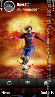 Capture d'écran Leo Messi thème