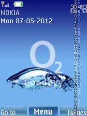 Water in Mobile es el tema de pantalla