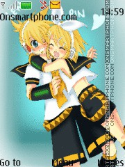 Rin X Len Kagamine es el tema de pantalla