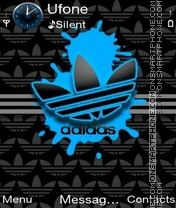 Blue Adidas tema screenshot