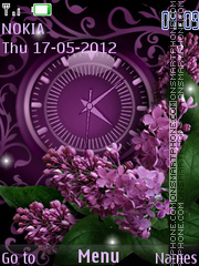 Capture d'écran Lilac thème