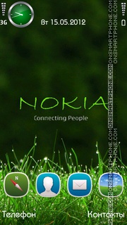 Скриншот темы Nokia Green