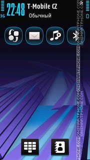 Blue Purple theme screenshot