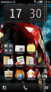 Capture d'écran Ironman thème