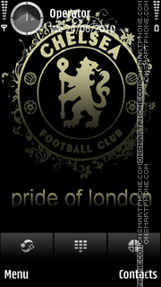 Chelsea black n gold tema screenshot