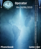 Black Blue theme screenshot