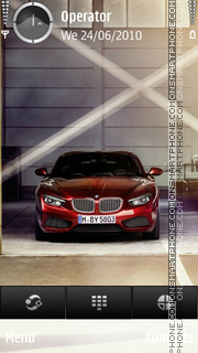 Capture d'écran BMW RED thème