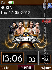 Скриншот темы WWE Clock 01