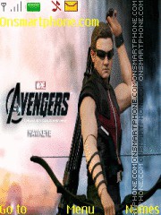 The Avengers Hawkeye tema screenshot