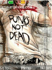 Punks not dead theme screenshot